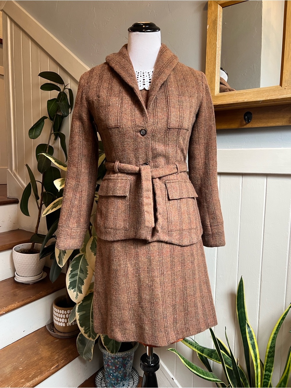 Vintage Tocca Shetland Wool Tweed Jacket & Skirt Suit | English Country Chic